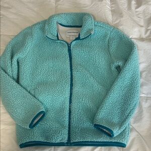 Amazon Essentials Teal Sherpa Fleece Jacket